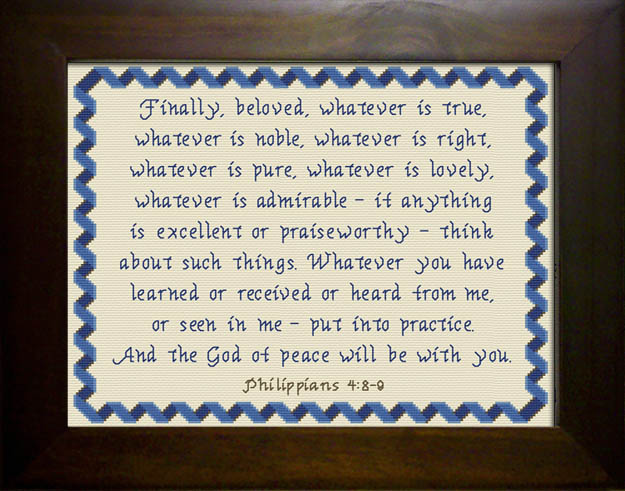 Finally Beloved - Philippians 4:8-9